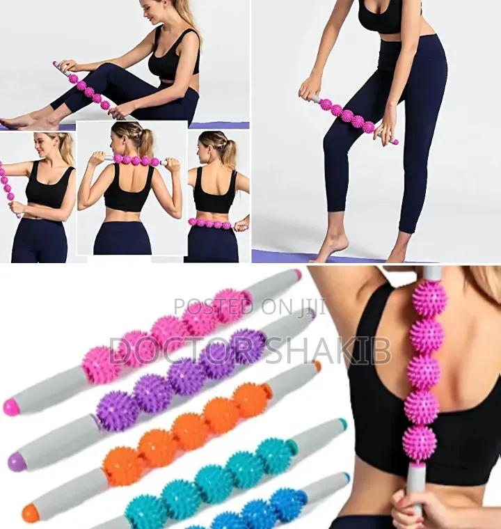 Hand-Held Spiky Muscle Roller Stick