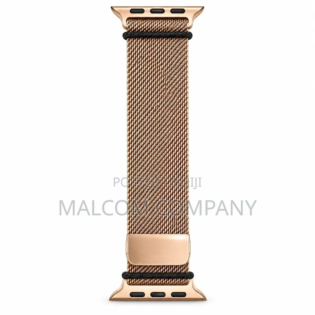 Rose Gold Milanese Mesh Smartwatch Strap – Magnetic Stainless Steel