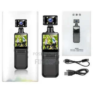 4K Handheld Pocket / Body Camera Featuring a Rotating Lens