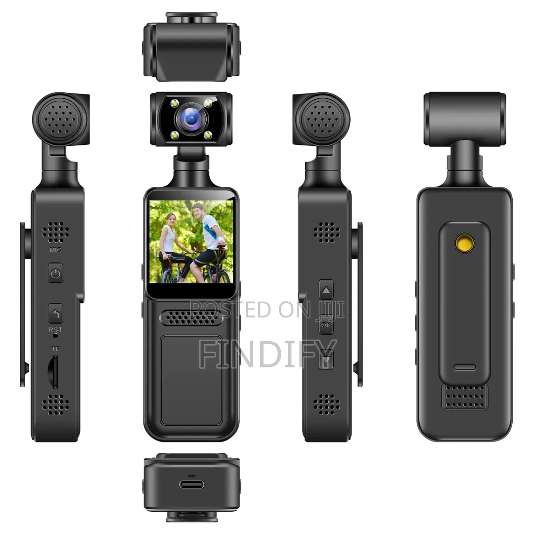 4K Handheld Pocket / Body Camera Featuring a Rotating Lens