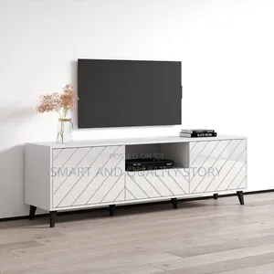 Tvstand/White TV Stands/With Blu Lights/TV Stand