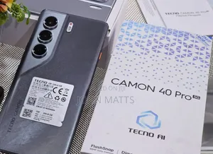 New Tecno Camon 40 Pro 4G 256 GB Black