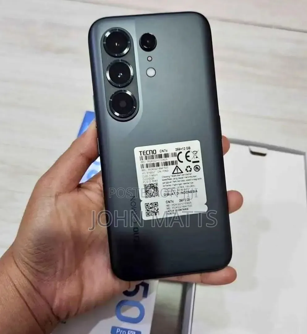 New Tecno Camon 50 Pro 256 GB Black
