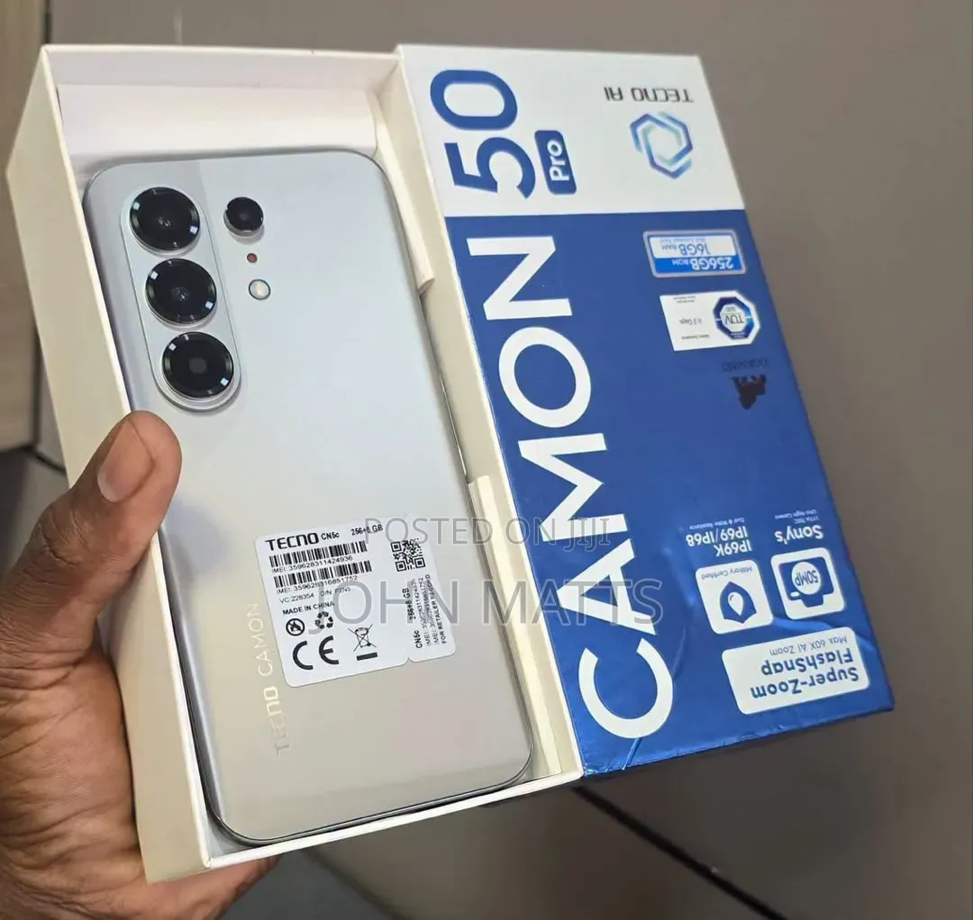 New Tecno Camon 50 Pro 256 GB Silver