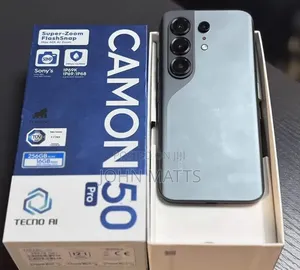 New Tecno Camon 50 Pro 256 GB Black