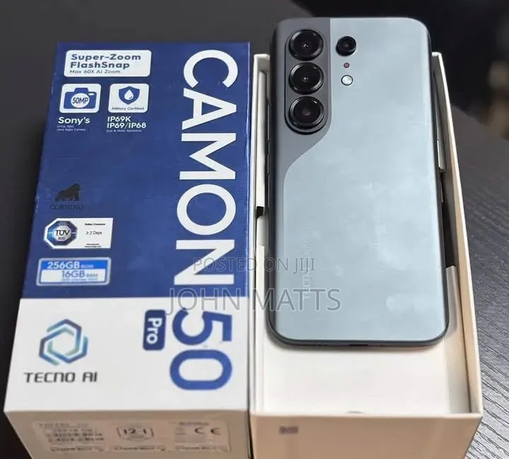 New Tecno Camon 50 Pro 256 GB Black