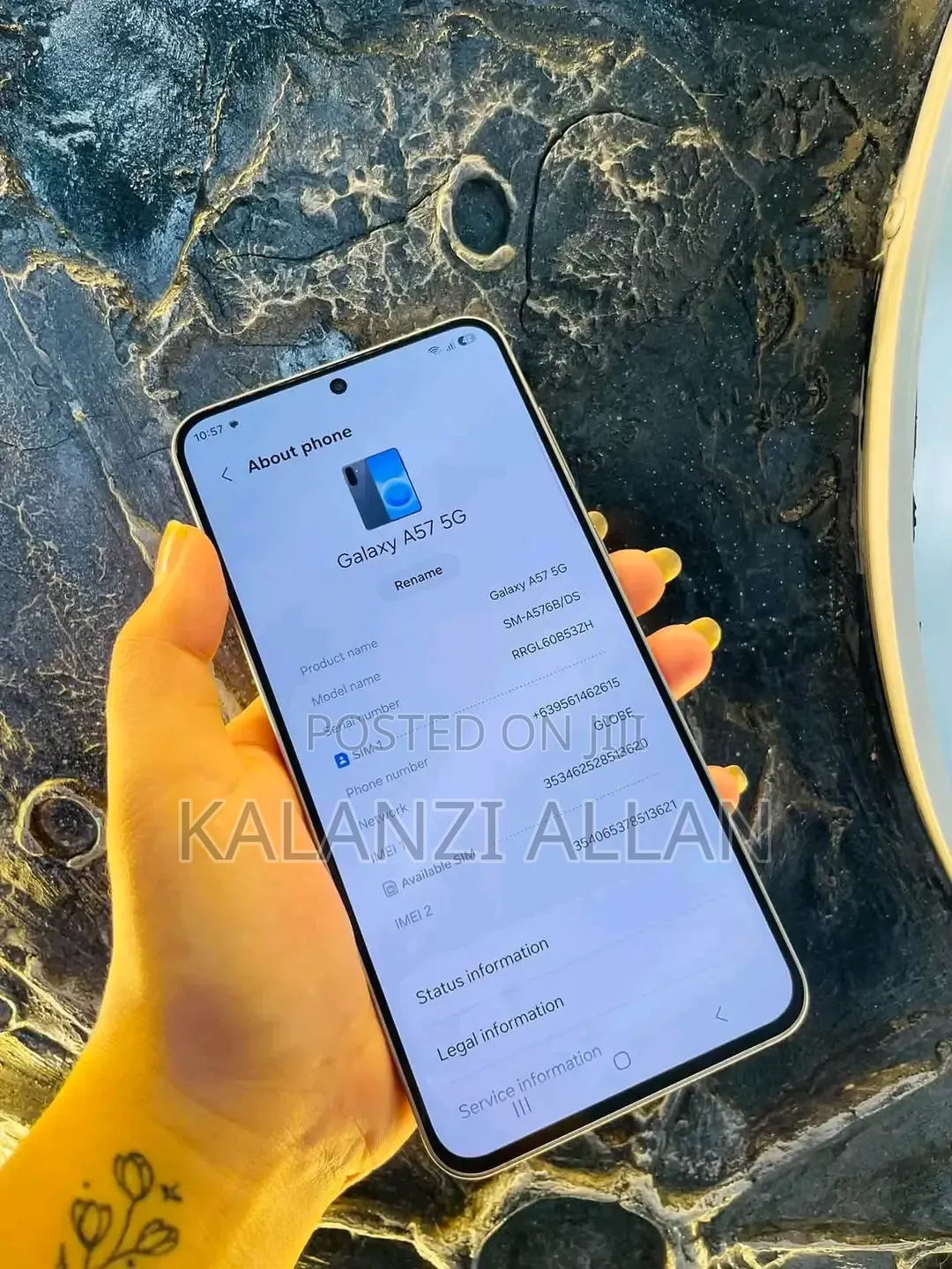 New Samsung Galaxy A57 256 GB Gray