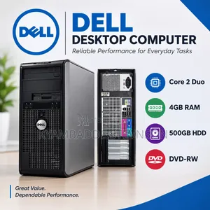 Desktop Computer Dell OptiPlex 380 4GB Intel Core 2 Duo HDD 500GB