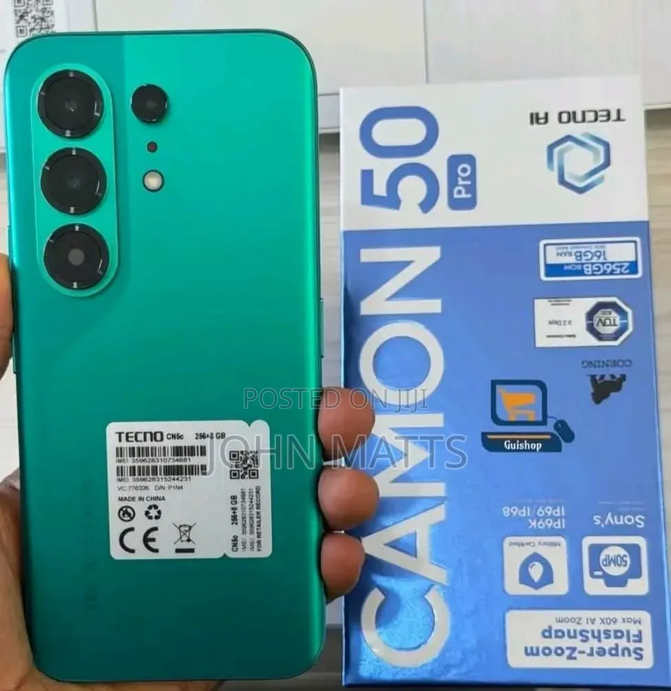 New Tecno Camon 50 Pro 256 GB Green