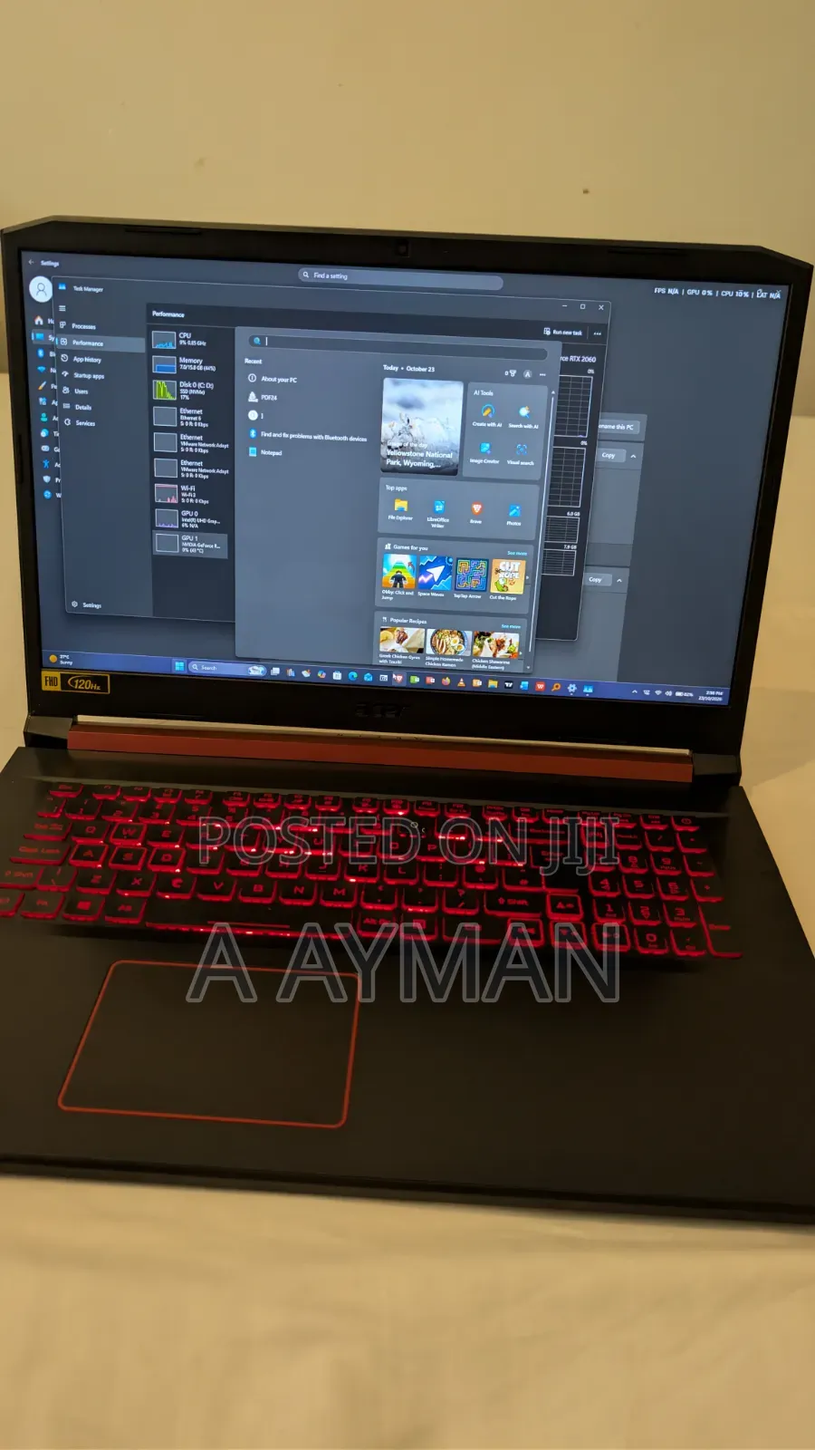 Laptop Acer Nitro 17 16GB Intel Core i7 SSD 1T