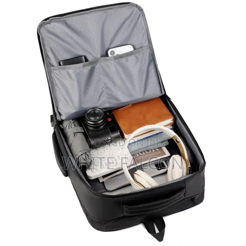 Expandable Laptop Bag, Large Capacity-Gray