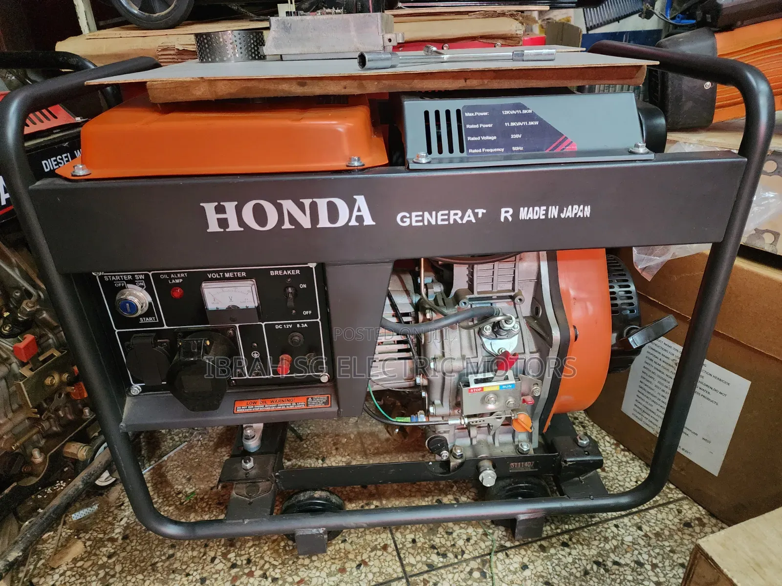 12kva Honda Diesel Generator Key Start