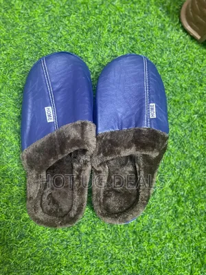 Unisex Warm PU Leather Home Slippers | House Shoes (Sizes- 38 - 44)