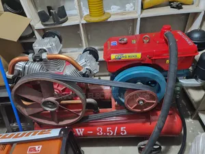 Air Compressor Double Tanks Engine Driven