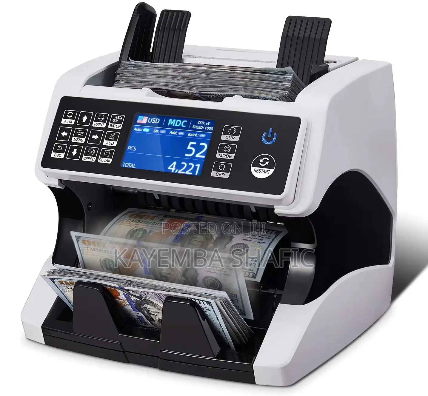 AL-920 Multi-Currency Mixed Denomination Money Counter & Fake Detector