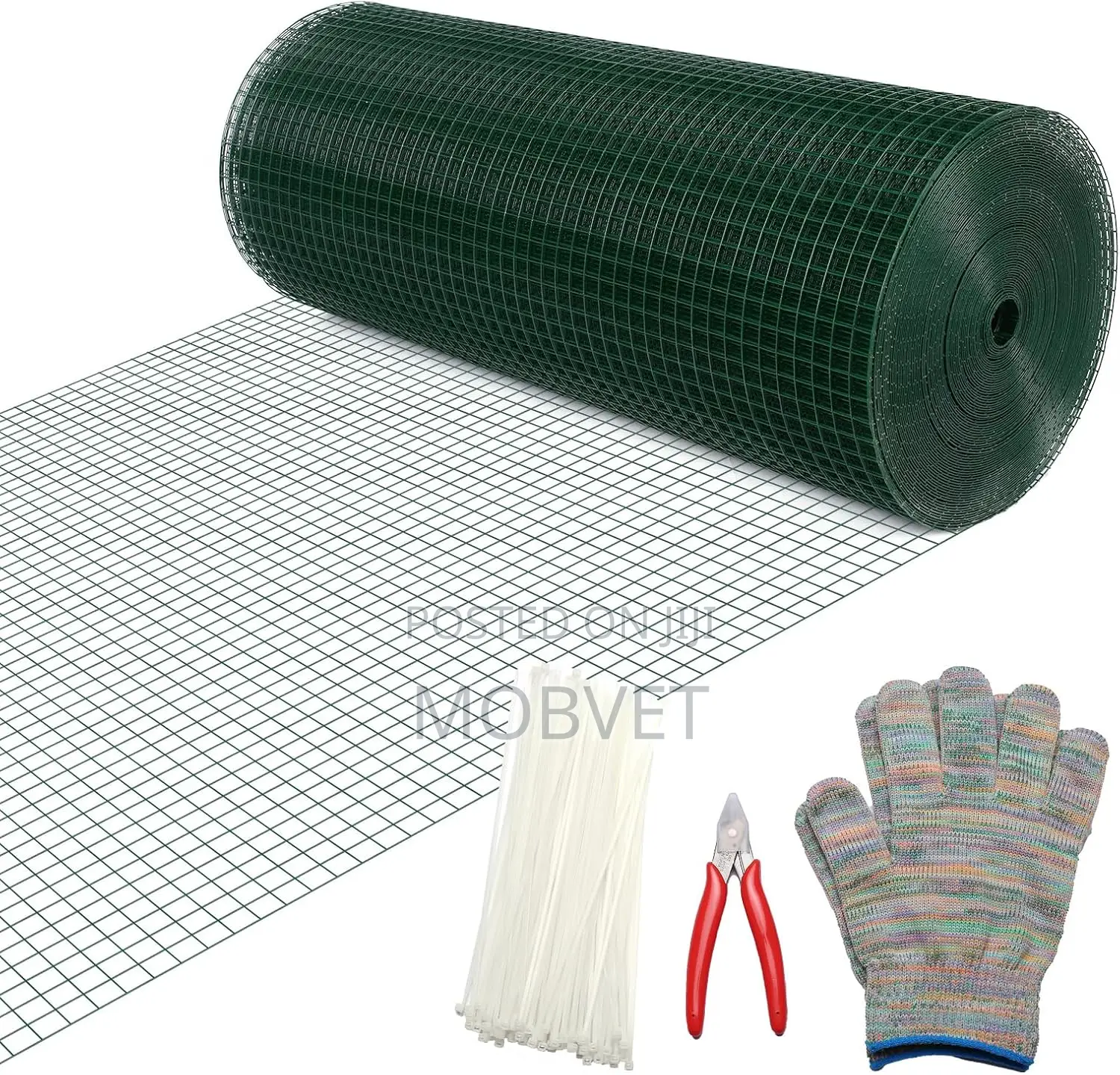 Green PVC Coated Wire Mesh for Poultry, Farm and Fence Applications
