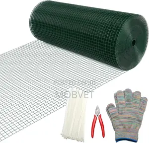 Green PVC Coated Wire Mesh for Poultry, Farm and Fence Applications