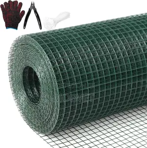 Green PVC Coated Wire Mesh for Poultry, Farm and Fence Applications