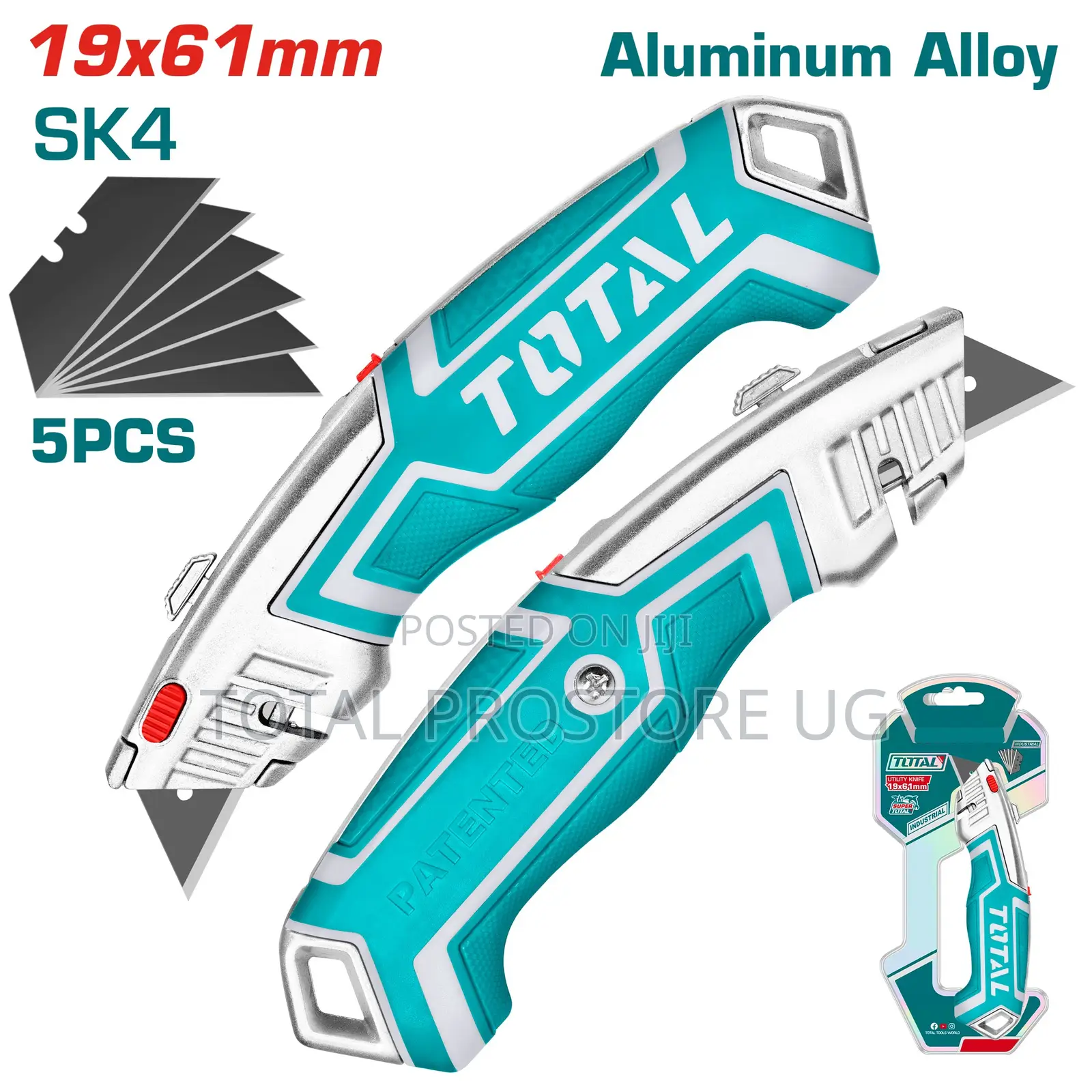 Utility Knife Sk4/5pcs 19x61mm.