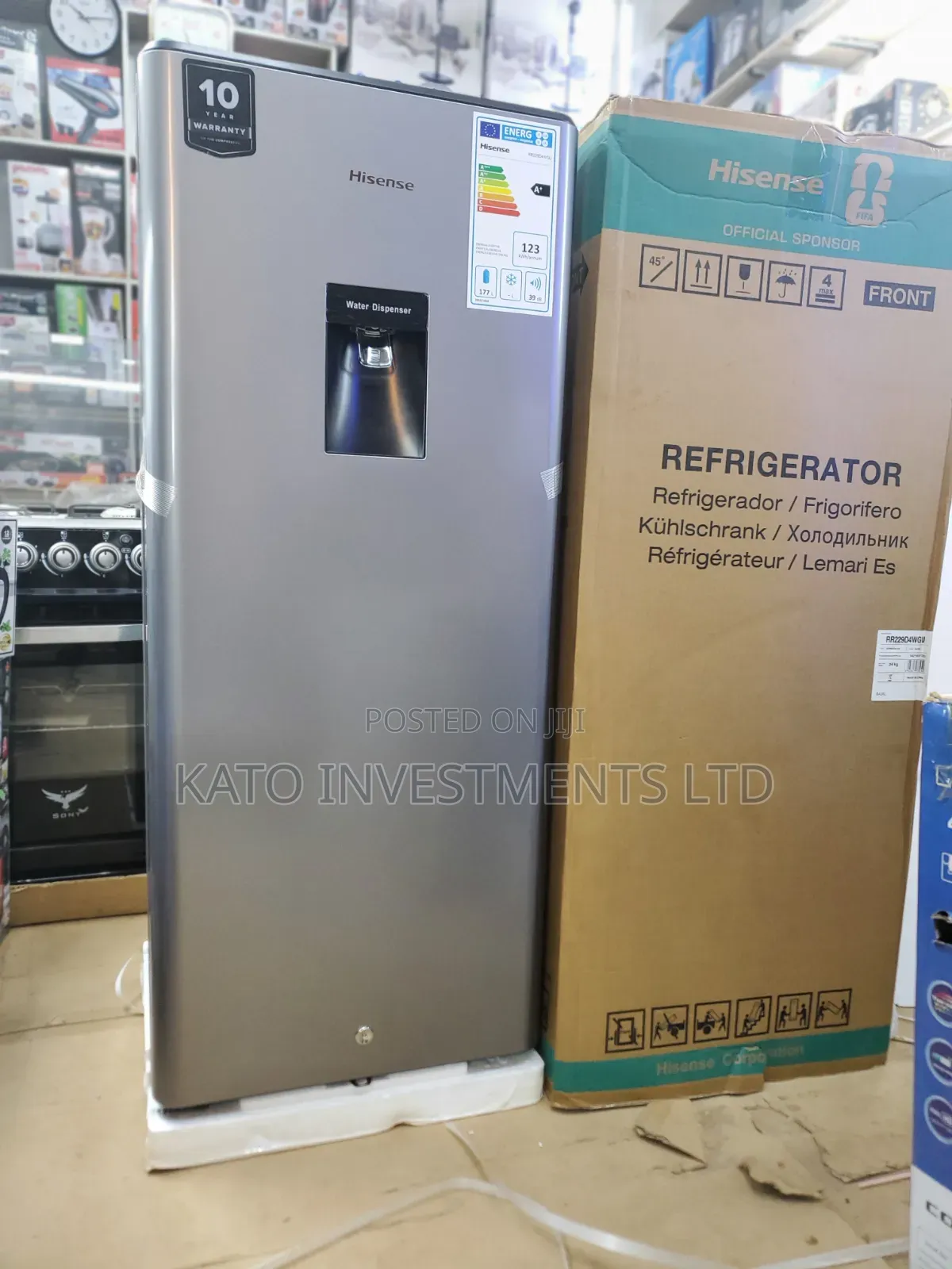 Hisense 229L Single Door Refrigerator With Water Dispenser Original