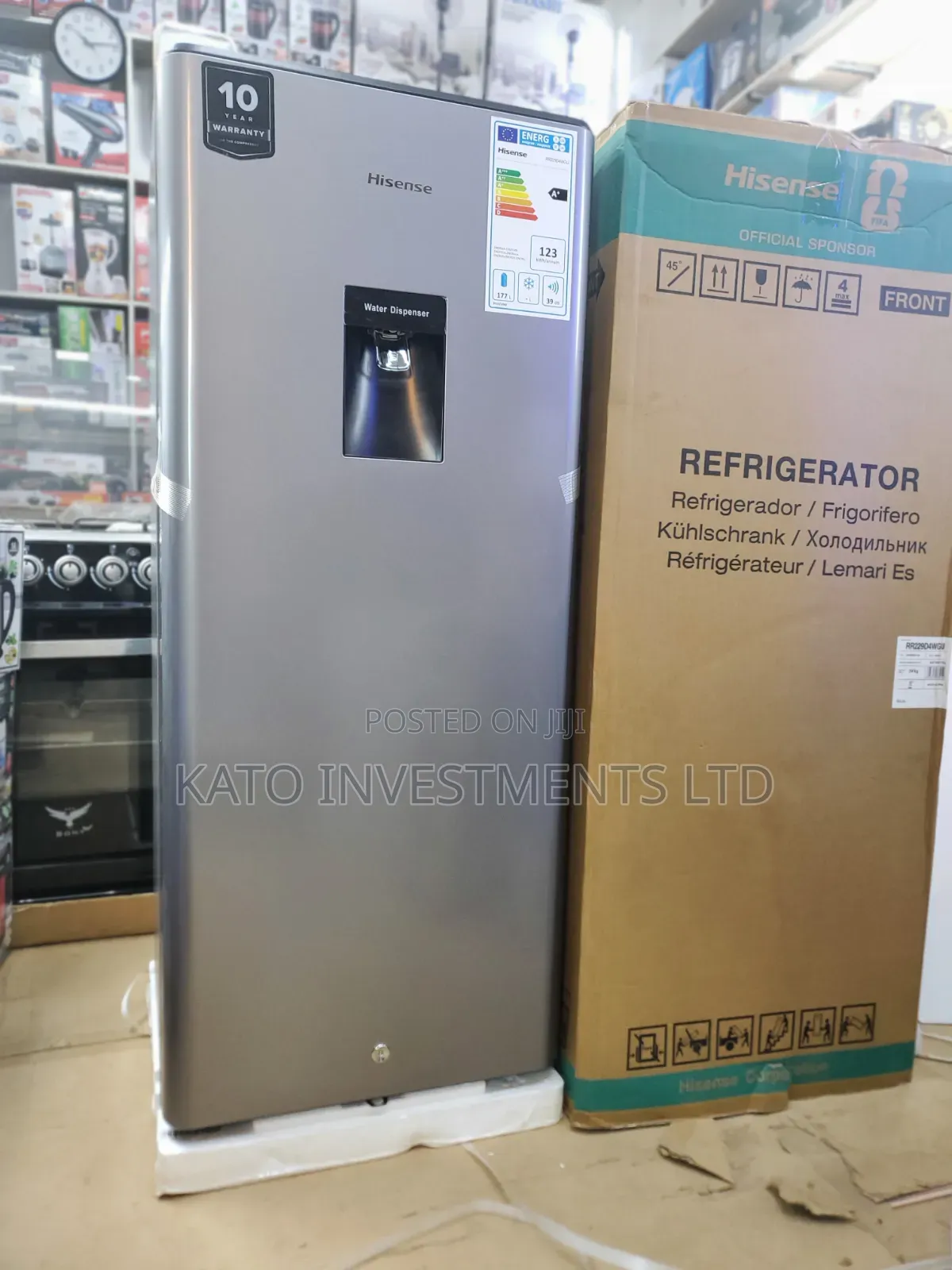 Hisense 229L Single Door Refrigerator With Water Dispenser Original