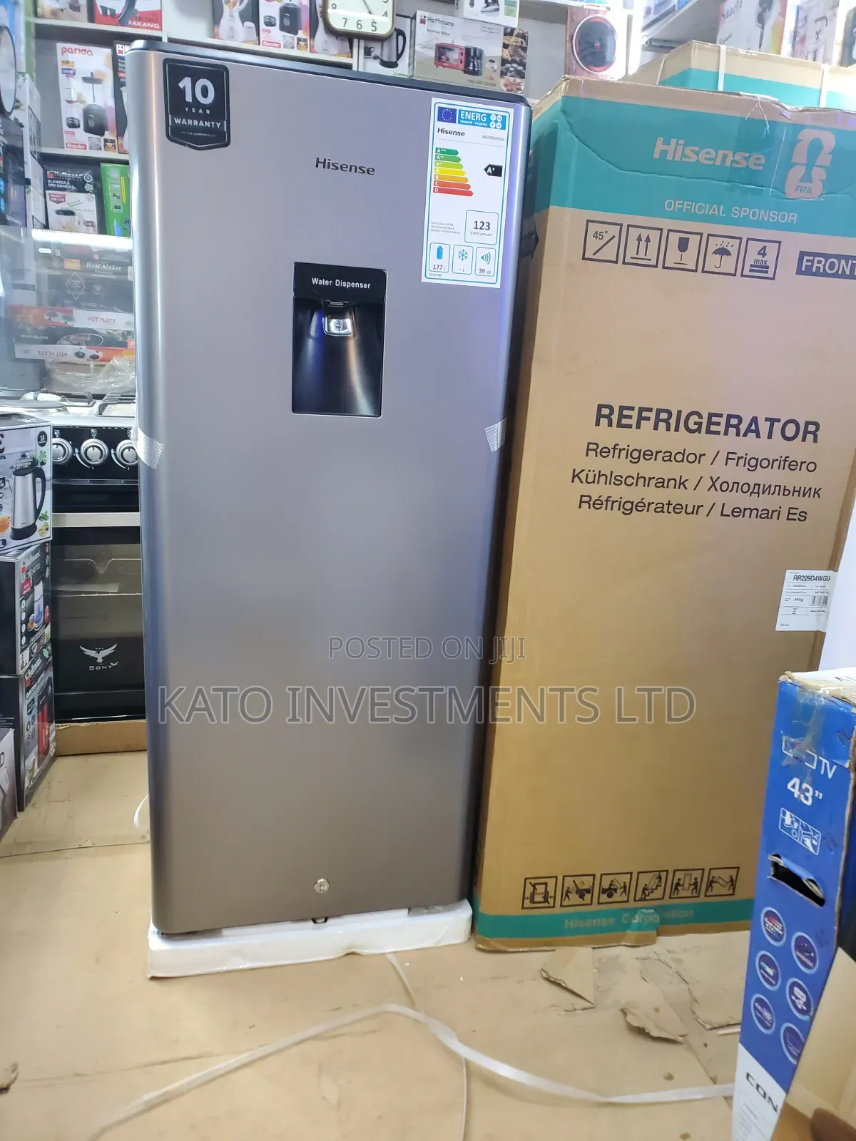 Hisense 229L Single Door Refrigerator With Water Dispenser Original
