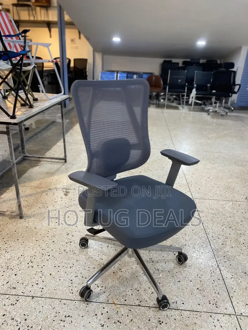 Mesh Office Chair With Adjustable Armrests and Lumbar Support