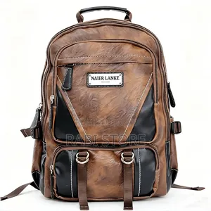 Leather Backpack Laptop Bag