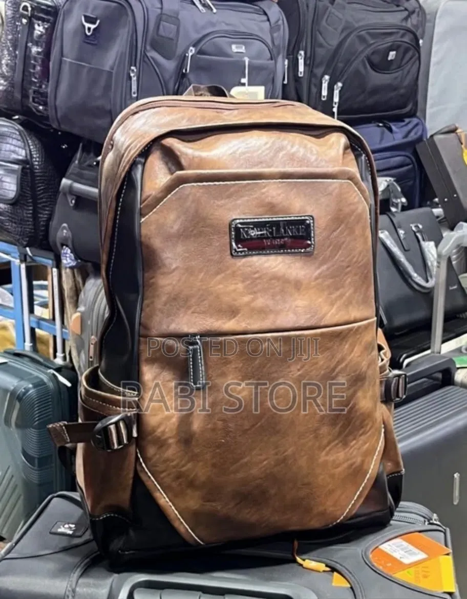 Leather Backpack Laptop Bag