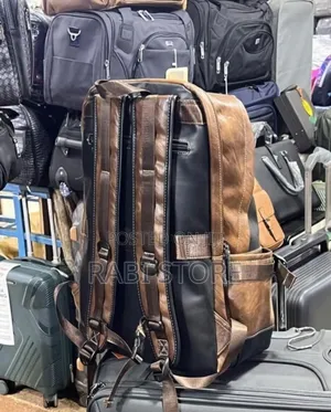 Leather Backpack Laptop Bag