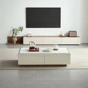 2-in-1 TV Stand+Coffee Table Set-Drowers Storage-Free Delivery