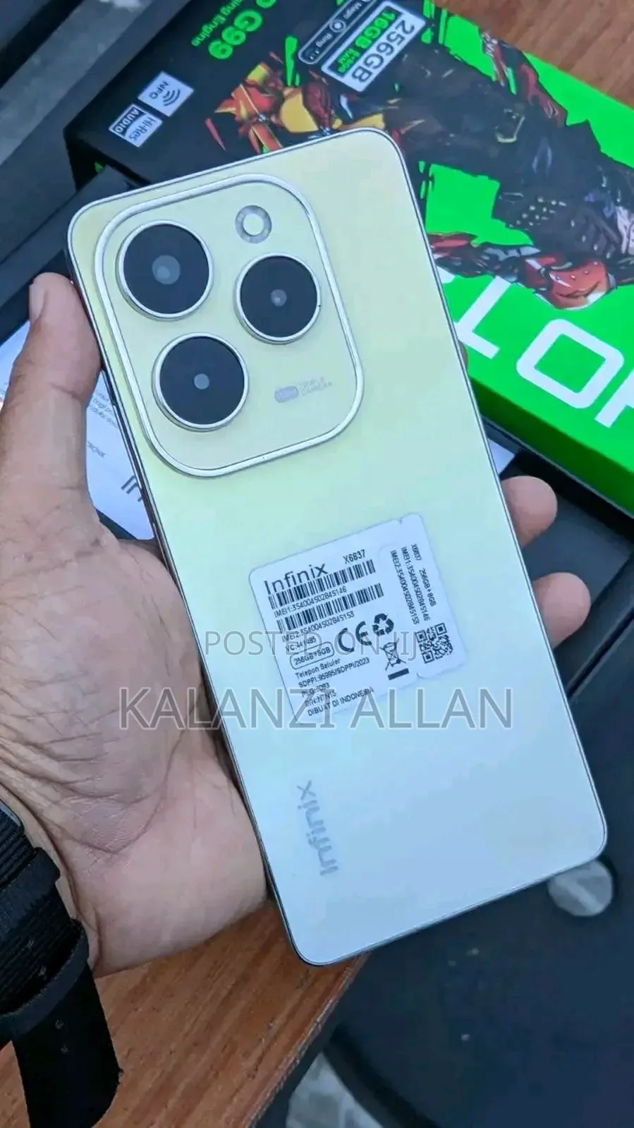 New Infinix Hot 40 Pro 256 GB Black
