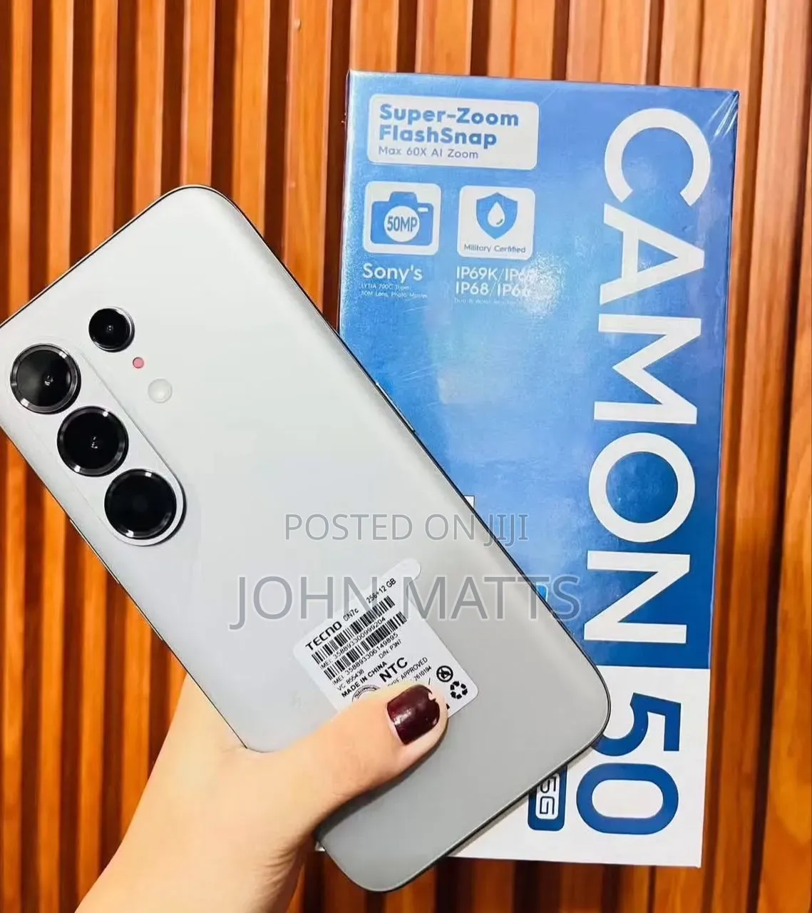 New Tecno Camon 50 Pro 256 GB Silver