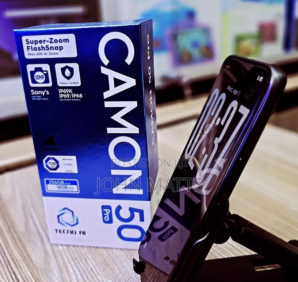 New Tecno Camon 50 Pro 256 GB Black