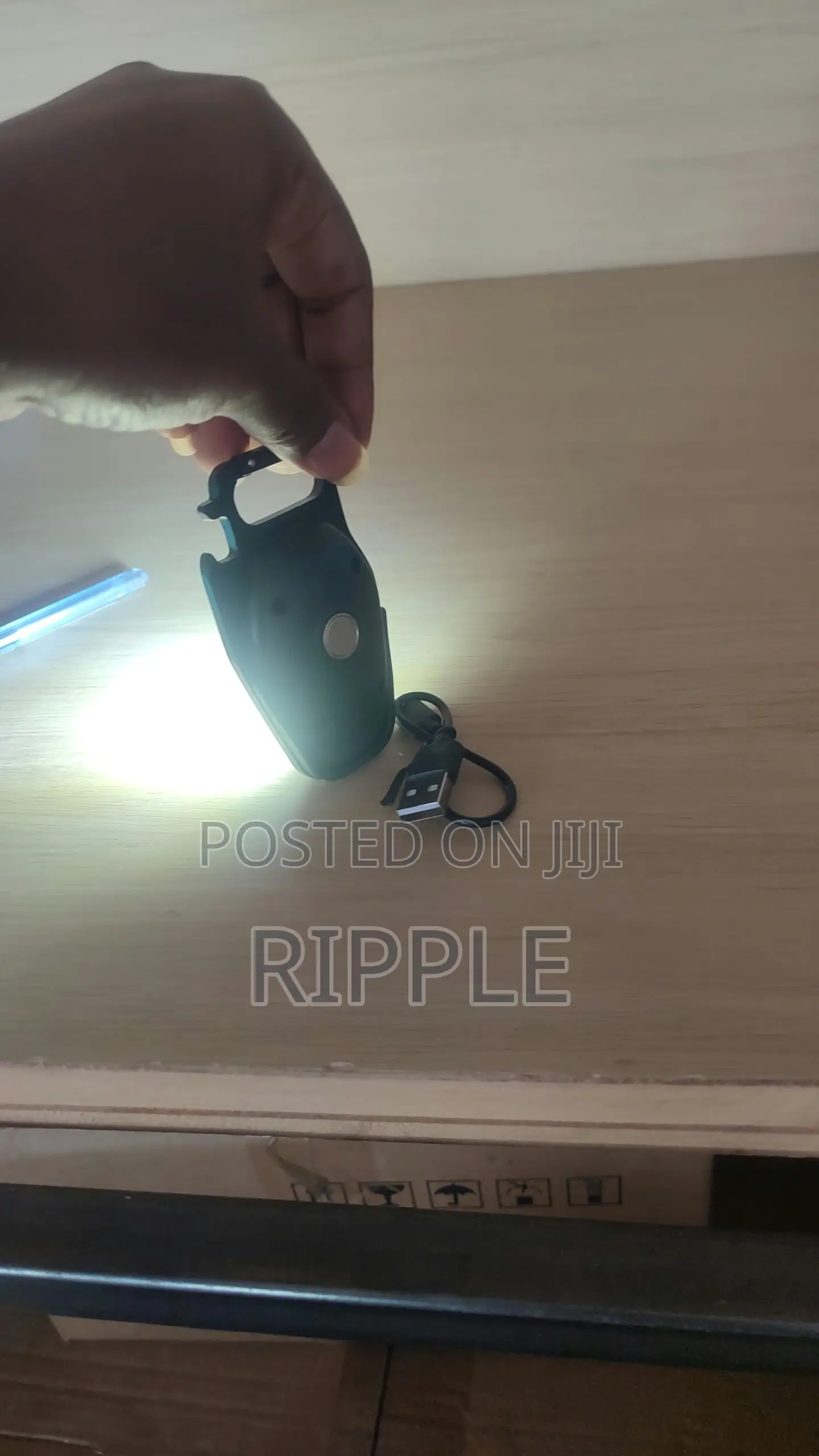 Rechargeable LED Safety Light – White & Red Warning Lamp