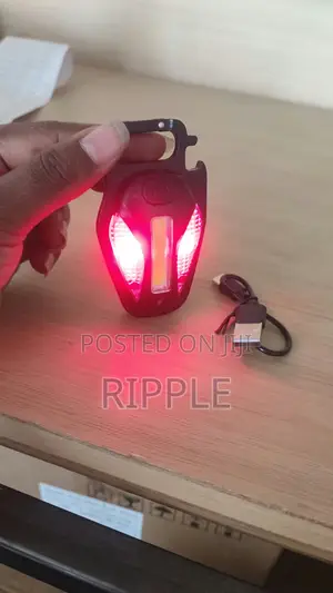 Rechargeable LED Safety Light – White & Red Warning Lamp