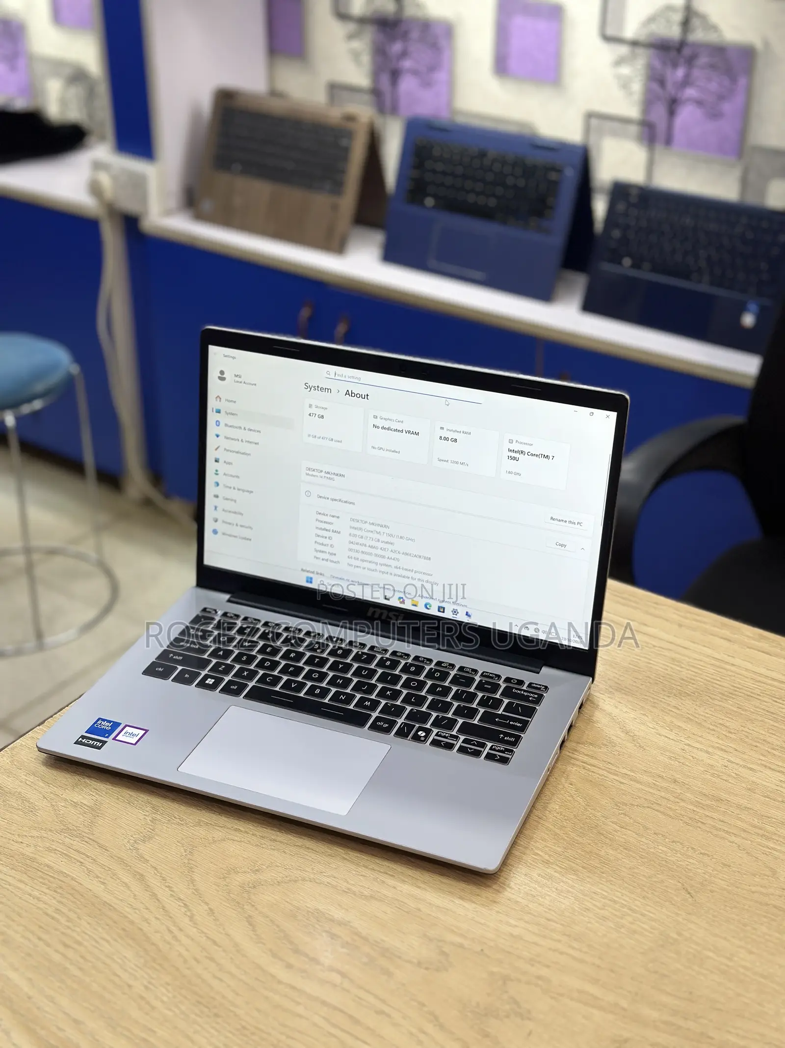 New Laptop MSI Modern 14 16GB Intel Core Ultra 7 SSD 512GB