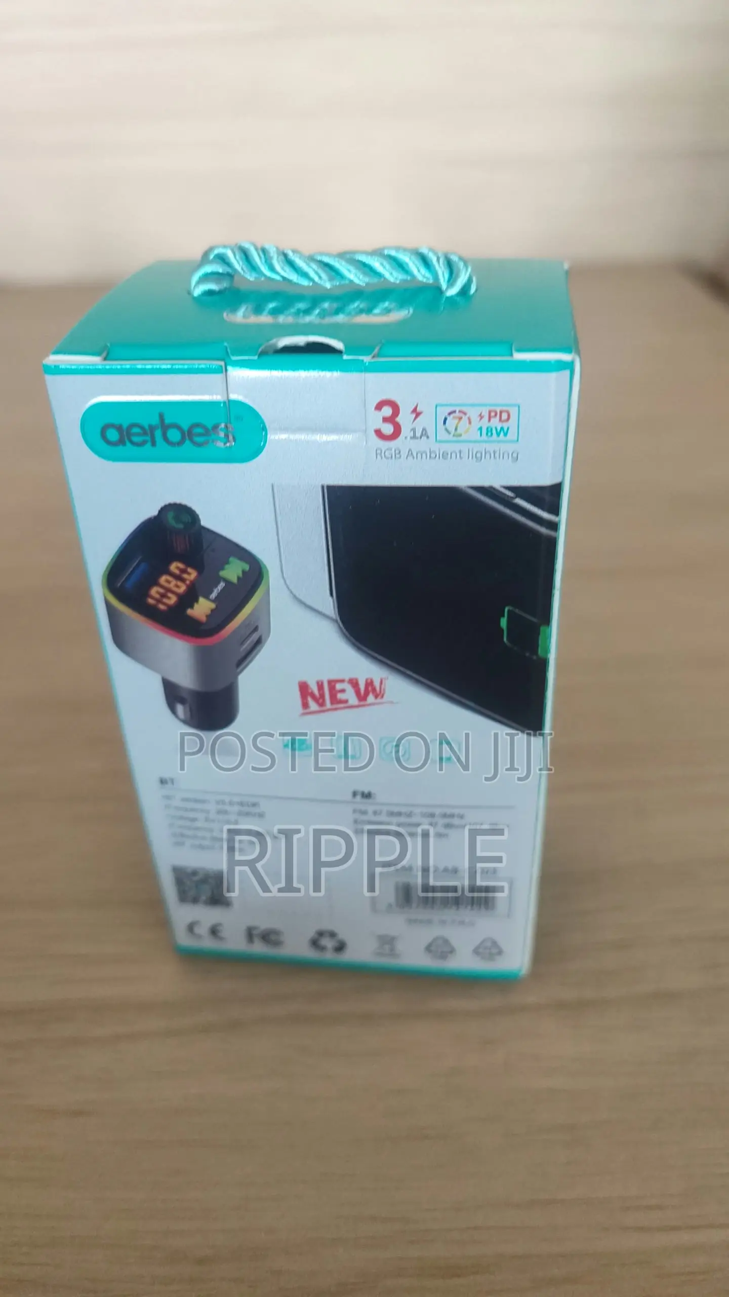 Bluetooth FM Car Transmitter With USB-C Fast Charging