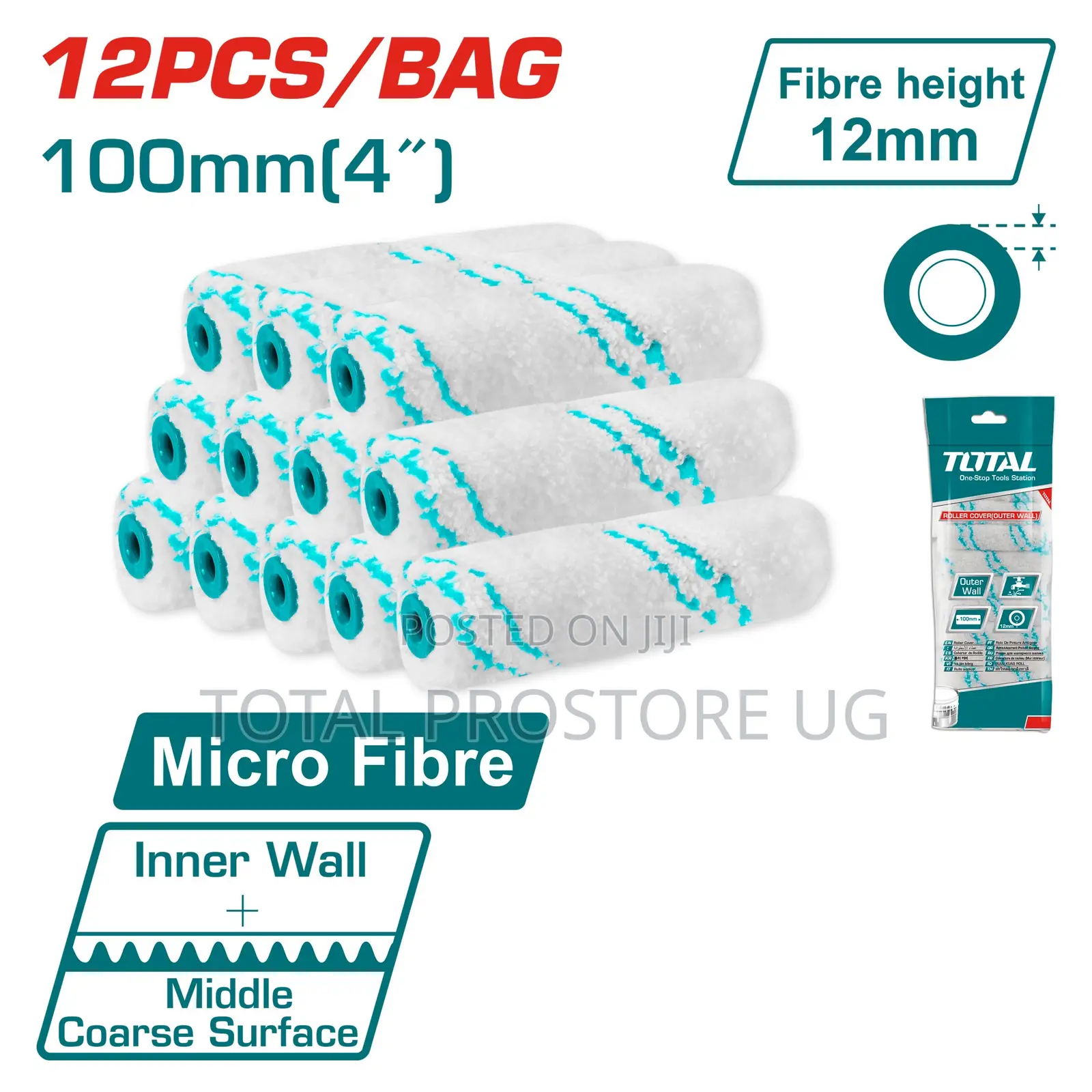 Roller Cover(inner Wall) 12pcs/Bag 100mm(4")