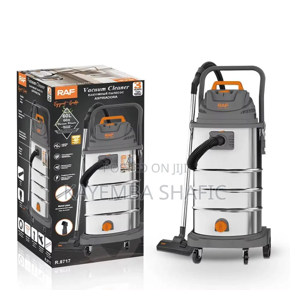 • RAF Wet and Dry Industrial Vacuum Cleaner 60L 1400W (R.8717)