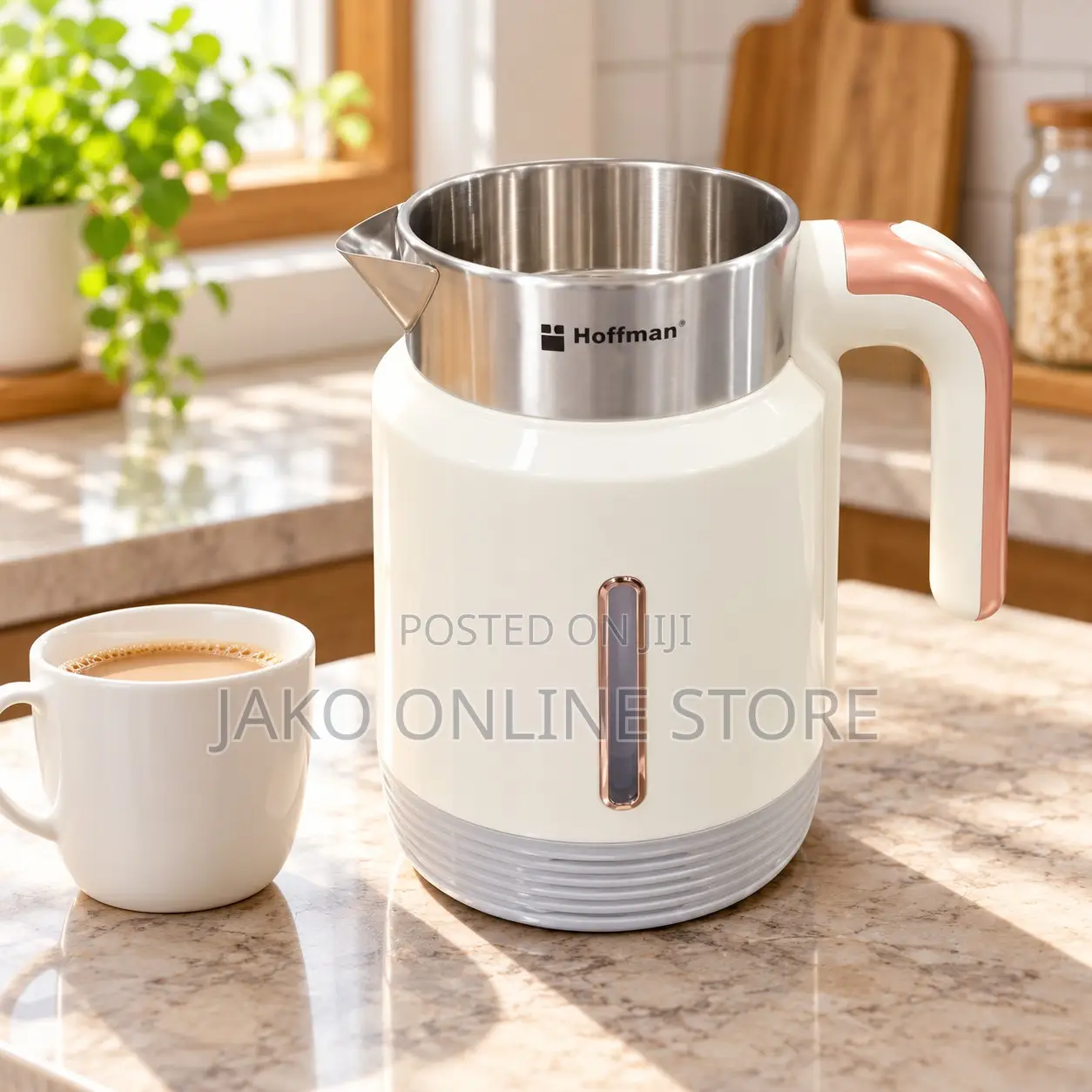 Hoffman Electric Milk Kettle With Stainless Steel Interior