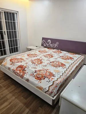 Purple Bed and Dressing Table Set (Matress Included)