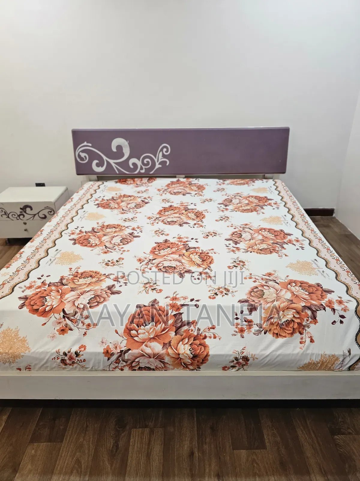 Purple Bed and Dressing Table Set (Matress Included)