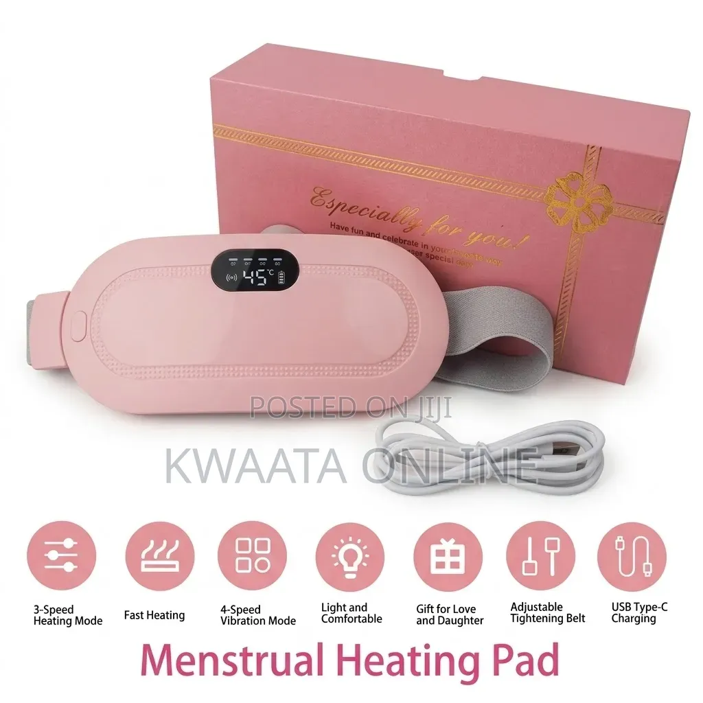 MENSTRUAL CUP Heating Pad for Period Cramps, Belly Electric Heat Belt