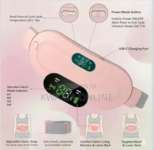 MENSTRUAL CUP Heating Pad for Period Cramps, Belly Electric Heat Belt