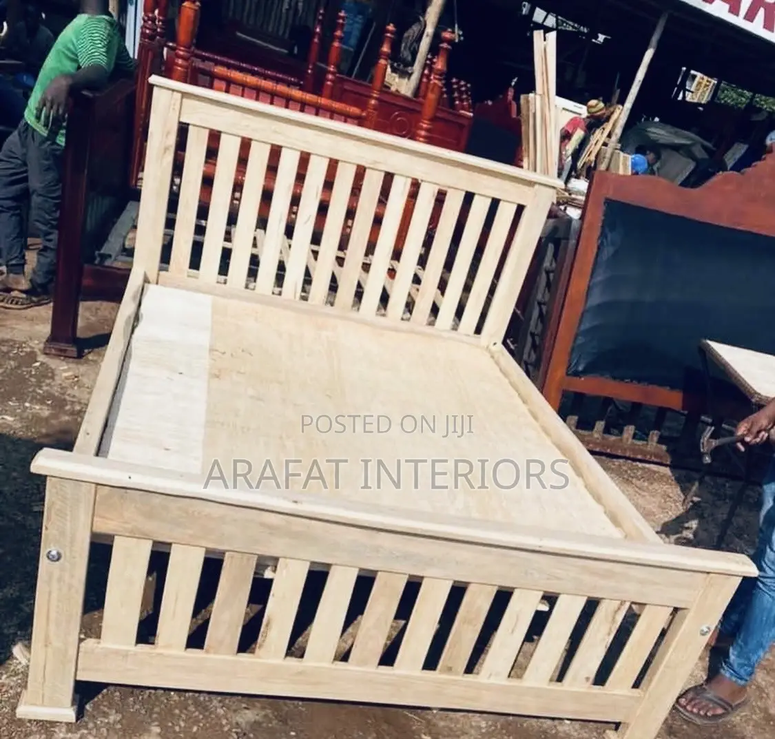 5by6 Black Barcode Simple Bed
