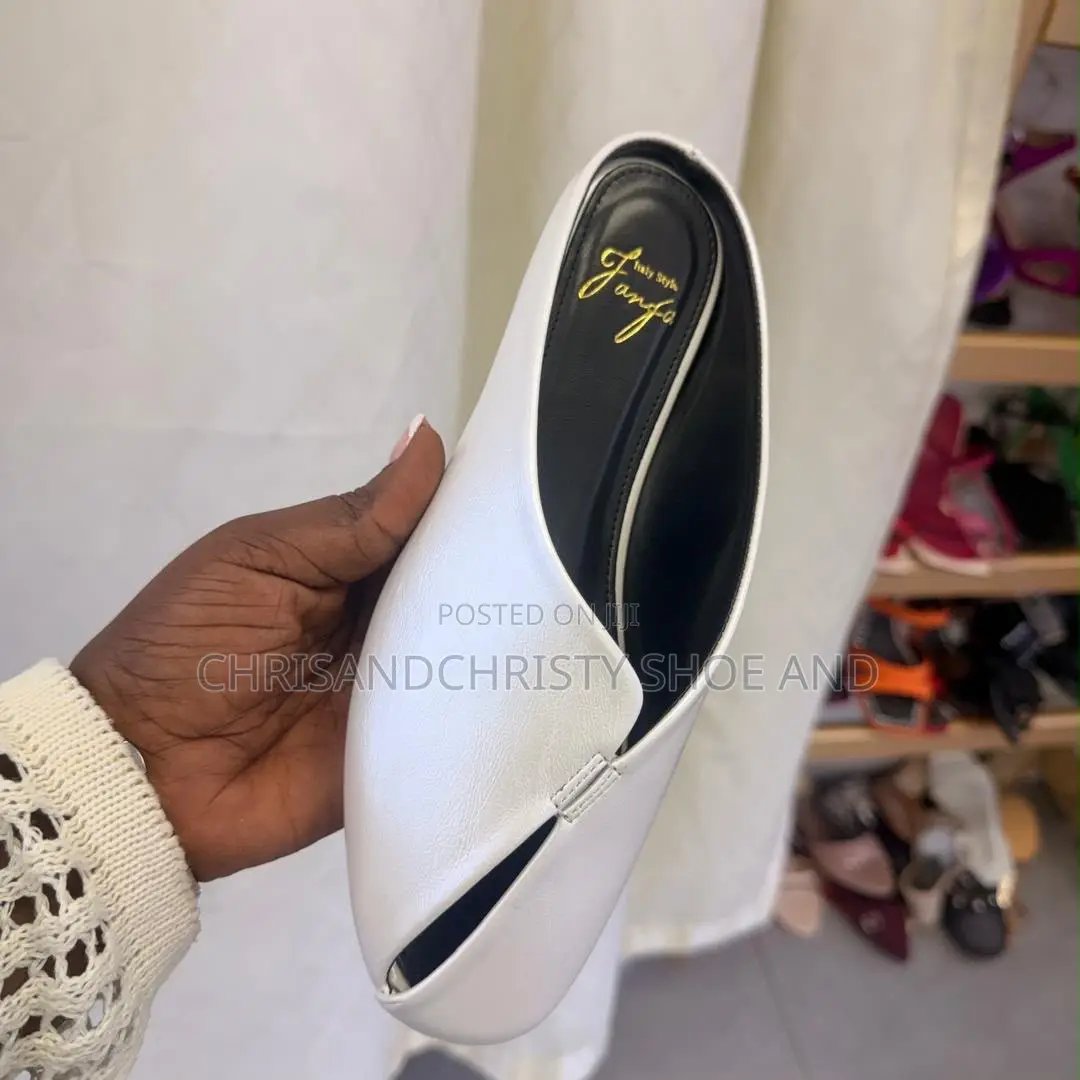 Fanfa Italy Style Ladies Leather Mules