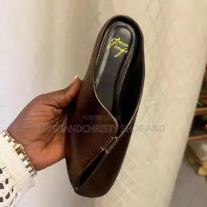 Fanfa Italy Style Ladies Leather Mules