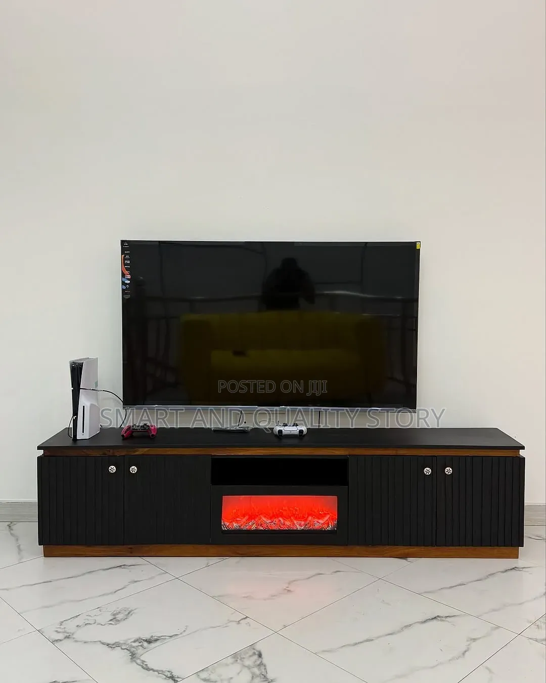 TV Stand/Media Tvstands TV/Bianca Wall Street Black
