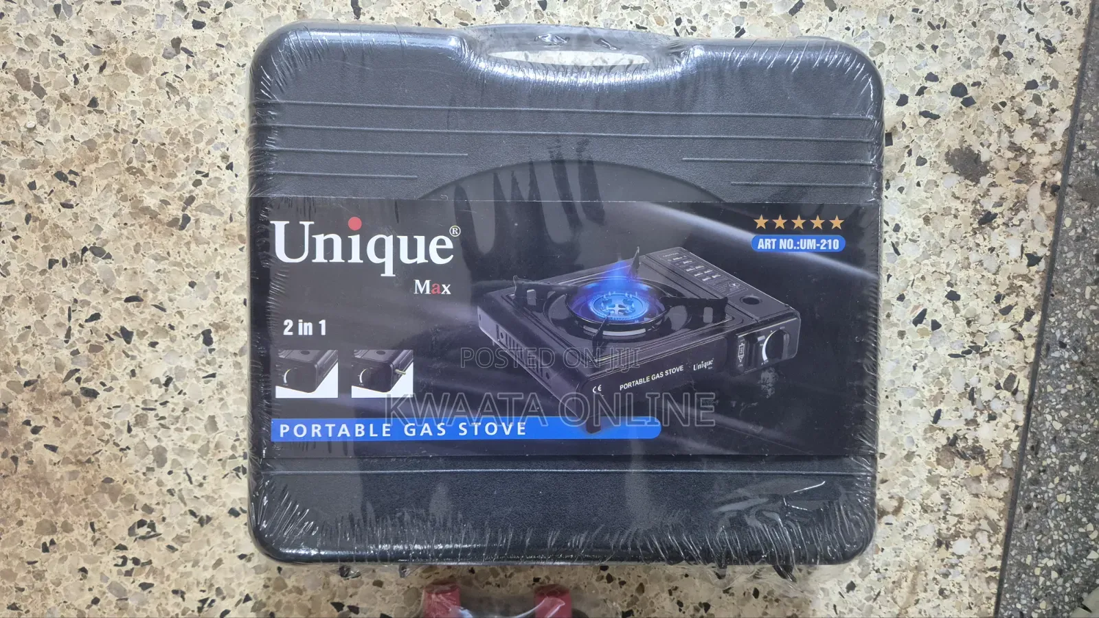2 in 1 Portable Gas Cooker Outdoor Camp Stove + 4 Butane Gas